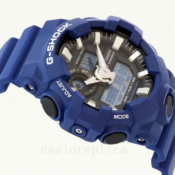 Casio Replica G-SHOCK Men's GA-700 Quartz Blue-tone Rubber Band